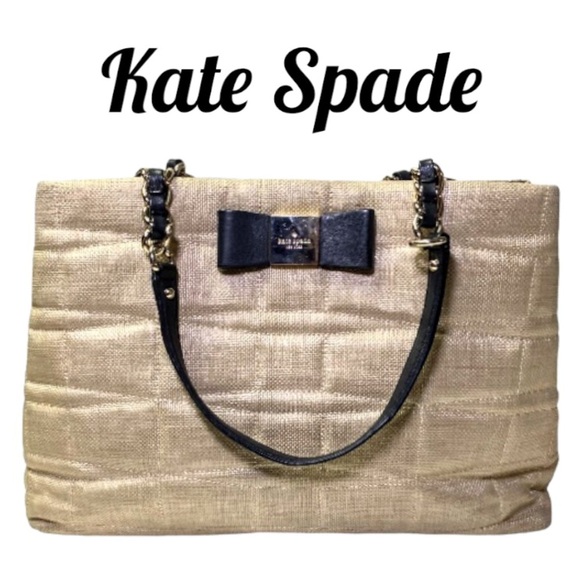 Kate Spade Veranda Place Straw Quilted Marianne Shoulder Bag With COA - Picture 1 of 14